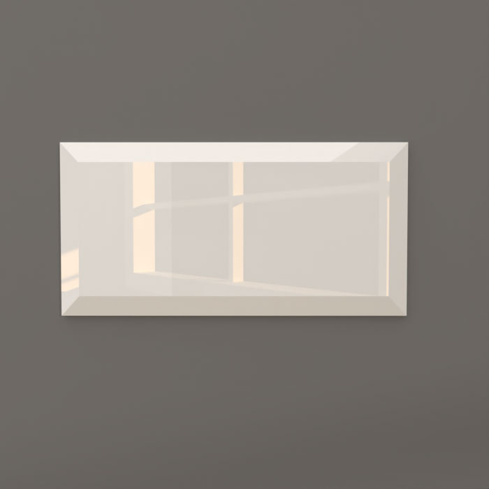 Kakel Arredo Color Vit Metro Biselado Blank 10x20